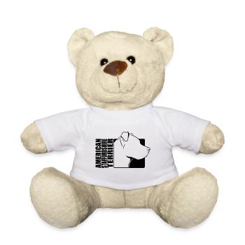 American Staffordshire Terrier Profile Wilsigns - Teddy Bear - white - Front