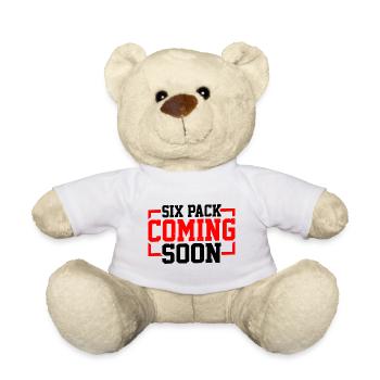 Six Pack Coming Soon 63 - Teddy Bear - white - Front