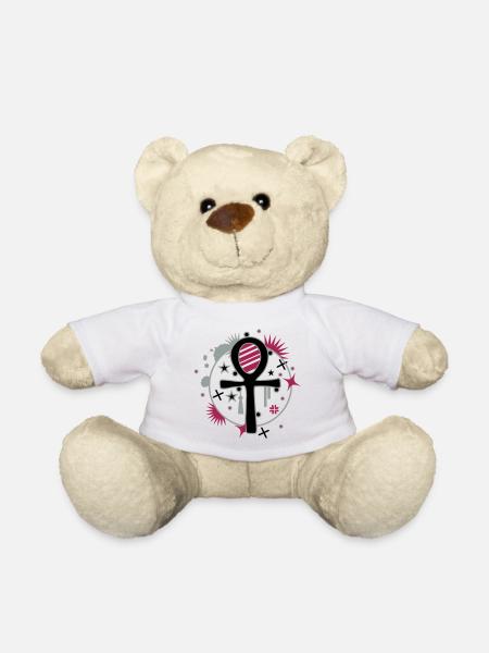 Ankh Symbol magisch und geheimnisvoll - Teddy - Weiß