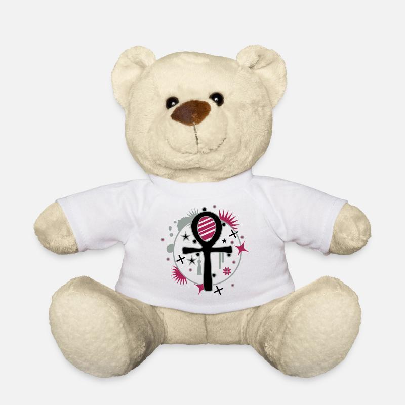 Ankh Symbol magisch und geheimnisvoll - Teddy - Weiß