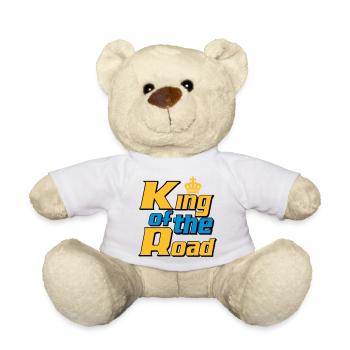 LKW Fahrer,LKW ,Trucker Fun King of the Road (25) - Teddy - Weiß - Vorne
