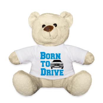 MB W123 , Born to drive ...(25) - Teddy - Weiß - Vorne