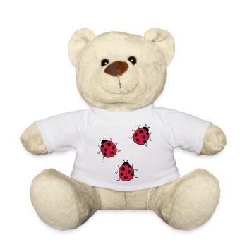 ladybug - Teddy Bear - white - Front