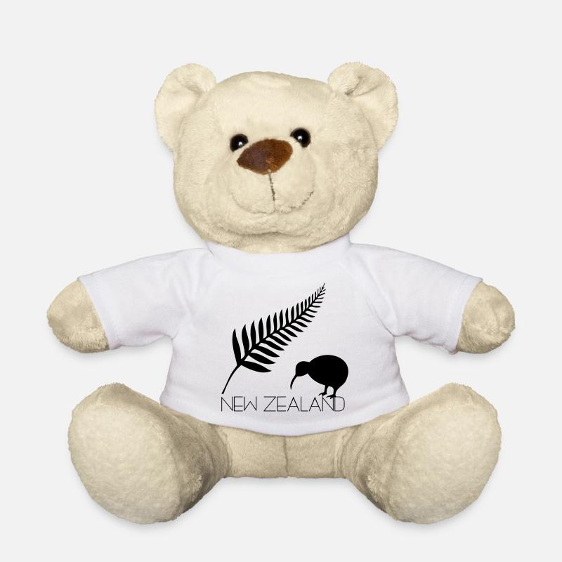 Neuseeland Bootfahren und Kiwi - Teddy - Weiß