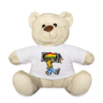 Reggae boy and radio - Teddy - Weiß - Vorne