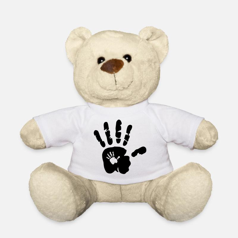 Hand in Hand - Händer - Mama - Baby - Papa - Kind - Teddy - Weiß