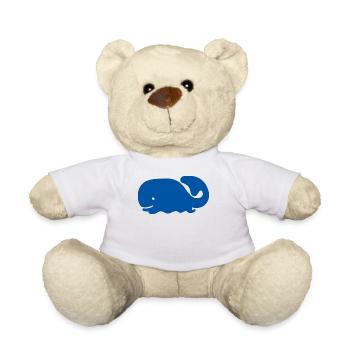 diving snorkeling diver diver snorkeling dive - Teddy Bear - white - Front