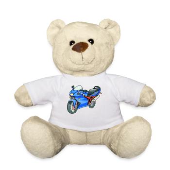 motocross motorcycles athlete sport motorrad40 - Teddy - Weiß - Vorne