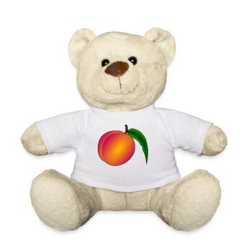 abricots veggie Veggie abricot fruits7 - Nounours - blanc - Devant