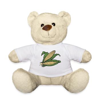 corn corn maize cereal veggie vegetables vegetables - Teddy Bear - white - Front