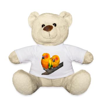 birds - Teddy Bear - white - Front