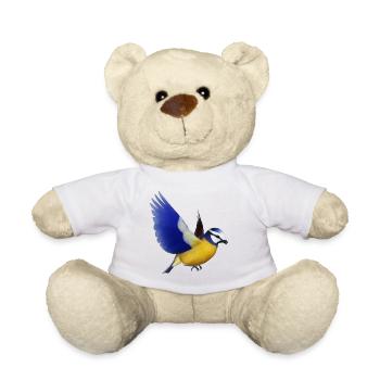 blaumeise,meise,vogel,tier - Teddy - Weiß - Vorne
