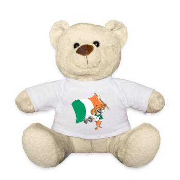 Ireland fan dog - Teddy Bear - white - Front