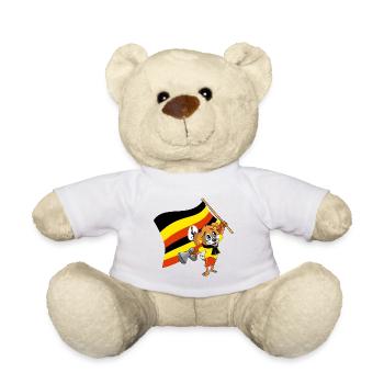 Uganda Fan Dog - Teddy Bear - white - Front