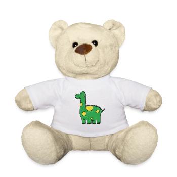 Dinosaur illustration - Teddy Bear - white - Front