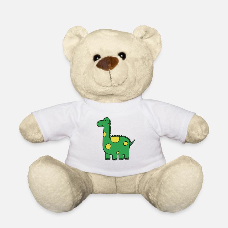 Dinosaur illustration - Teddy Bear - white