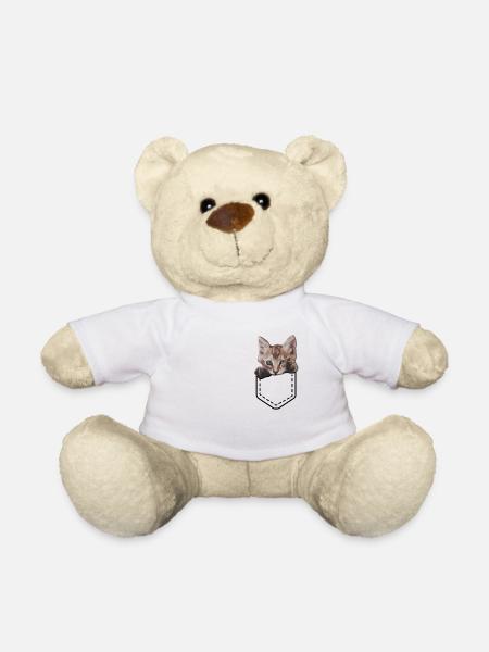 Chats, chat, dame, chat, amoureux, chat, figure - Nounours - blanc