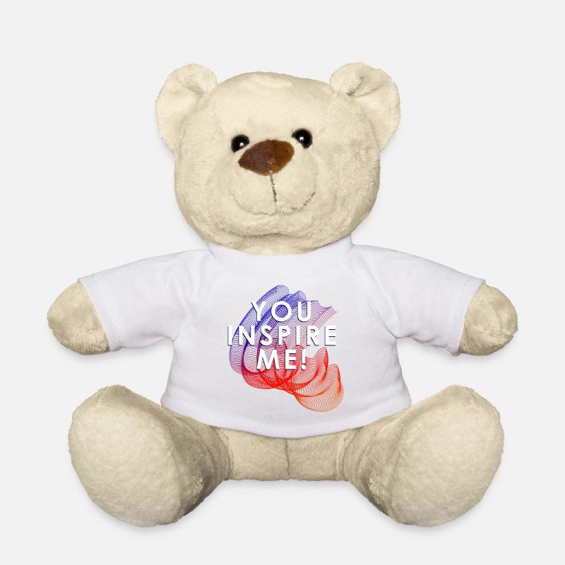 you inspire me - Teddy Bear - white