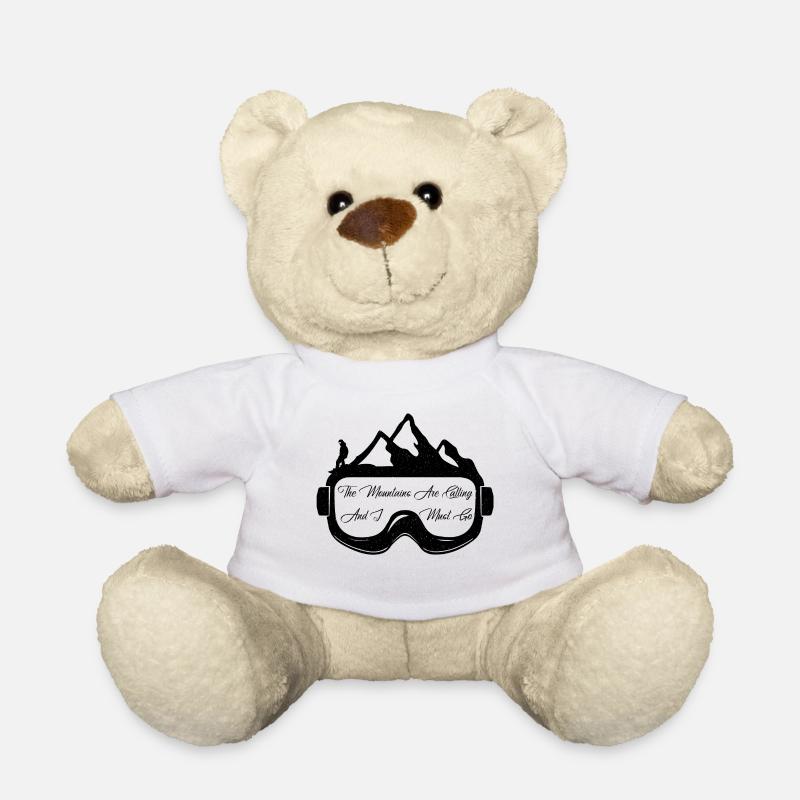 Snowboarding Snowboarding Snowboarding Snowboarder - Teddy Bear - white