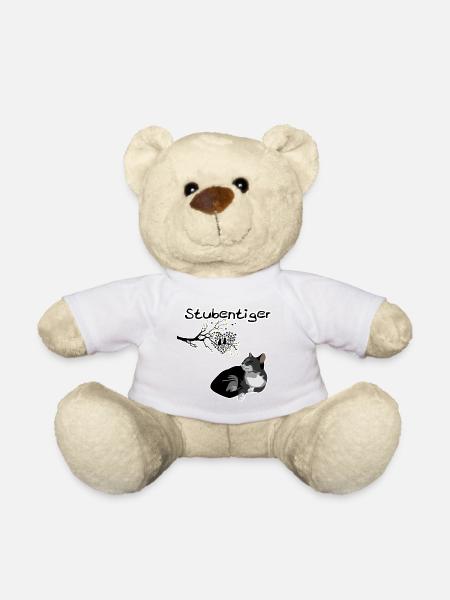 Stubentiger - Romantischer Katzenliebhaber - Teddy - Weiß