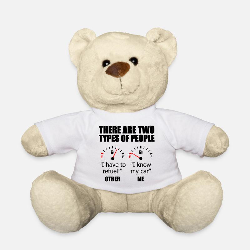 Auto Tanken - Teddy - Weiß