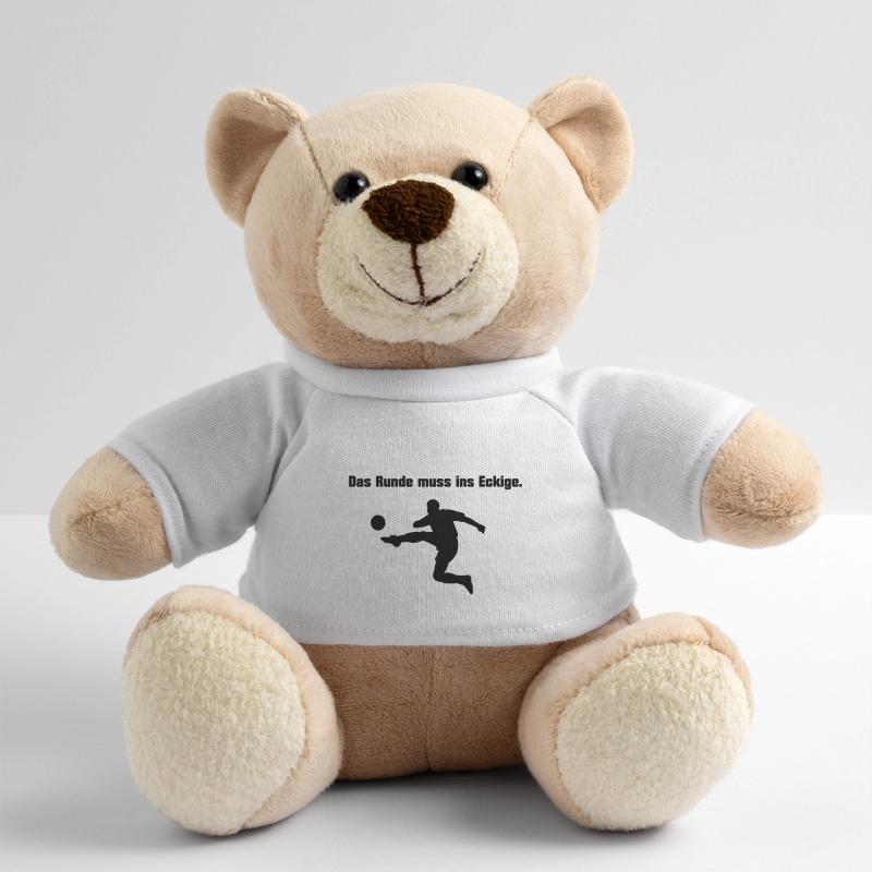 Das Runde muss ins Eckige Geschenk Geschenkidee Teddy