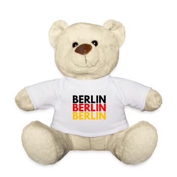 BERLIN BERLIN BERLIN HAUPTSTADT VON DEUTSCHLAND - Teddy - Weiß - Vorne