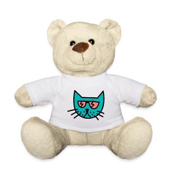 Katze - Stilvolle Katze - Teddy - Weiß - Vorne