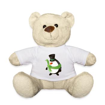 Weihnachtlich Pinguin - Teddy - Weiß - Vorne