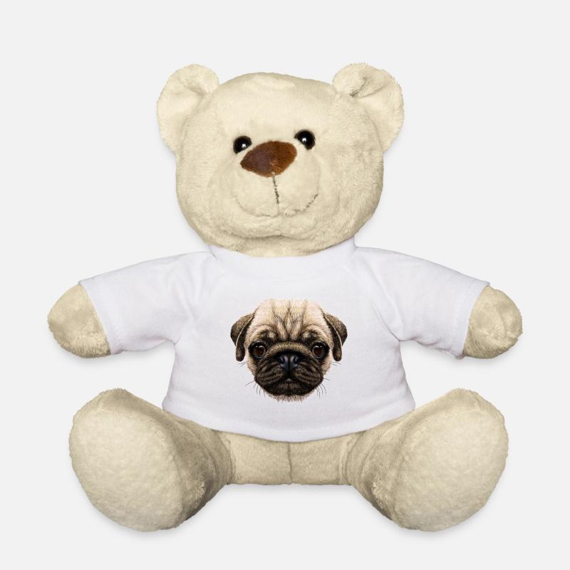 Hund Hundeliebhaber Mops - Teddy - Weiß