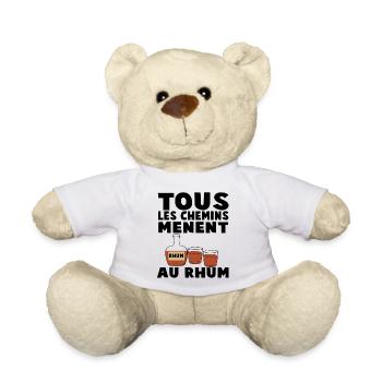 Alle Wege führen zu Rum - Teddy - Weiß - Vorne