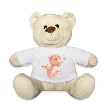 Bär Kuss Valentine | Liebe tragen Valentinstag - Teddy - Weiß - Vorne