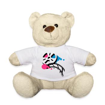 Alte Filmrolle mit Film im Graffiti Stil - Teddy - Weiß - Vorne