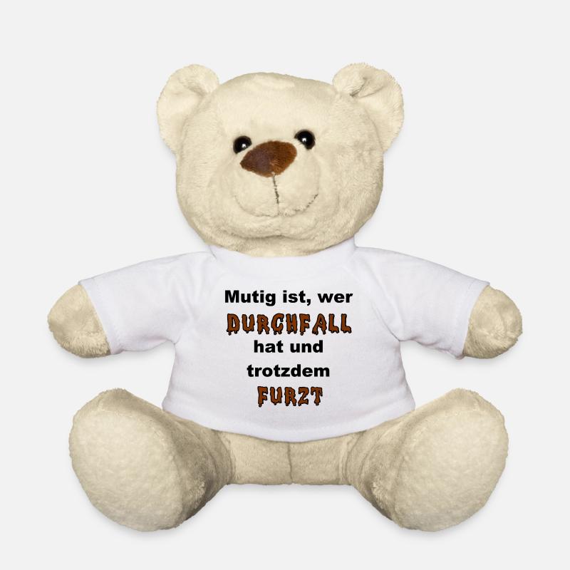 Durchfall und Furzen - Teddy - Weiß