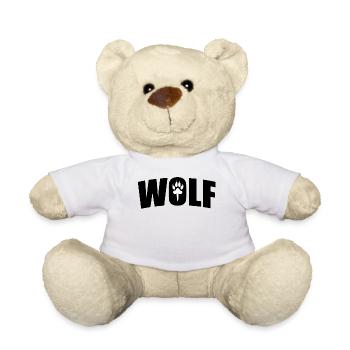 Wolf - Teddy Bear - white - Front