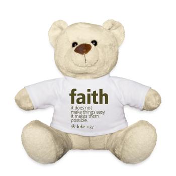 Faith - Teddy Bear - white - Front