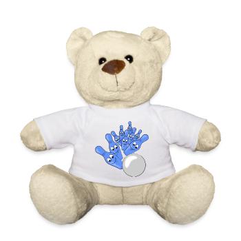 bowling - Teddy Bear - white - Front