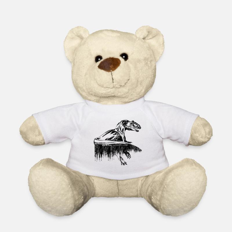 dinosaure - Nounours - blanc