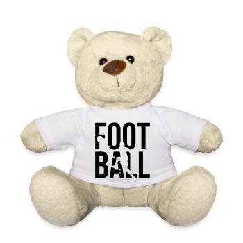 football - Teddy Bear - white - Front