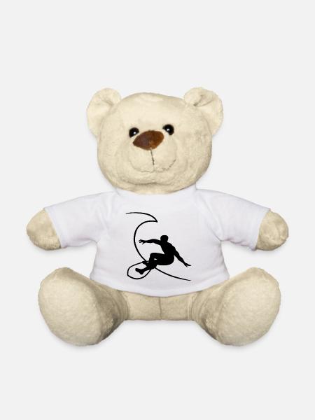 Surfer1 on wave no.2 - Teddy Bear - white