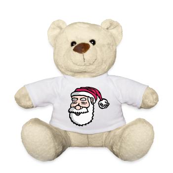Weihnachtsmann - Teddy - Weiß - Vorne