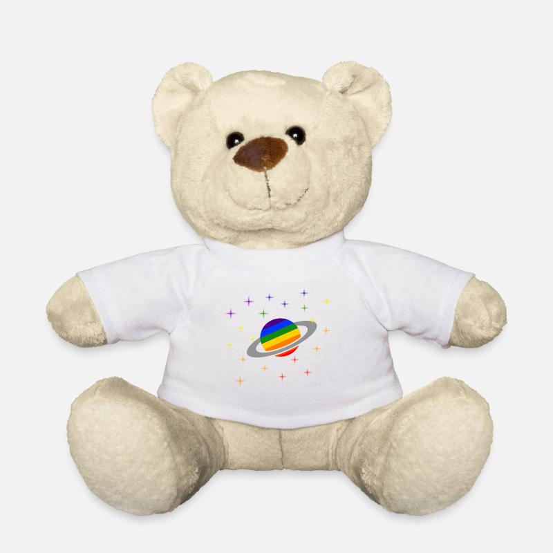 LGBT Planet Gay Pride CSD Regenbogen Coming Out - Teddy - Weiß