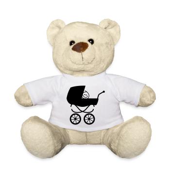 kinderwagen baby familie kind - Teddy - Weiß - Vorne