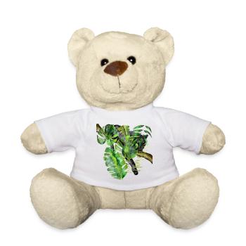Jaguar The black hunter in the jungle - Teddy Bear - white - Front