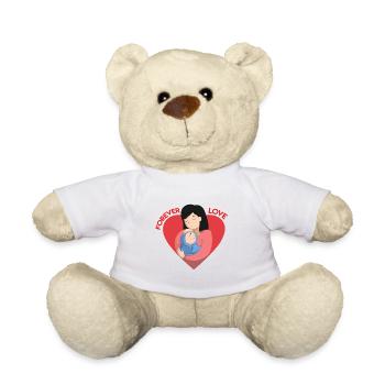 Toujours l'amour bébé maman - Nounours - blanc - Devant
