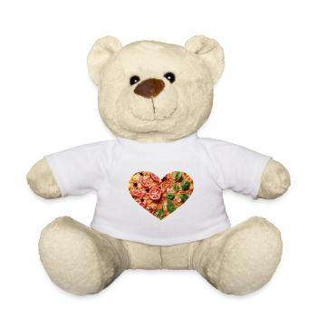 Pizza Herz - Teddy - Weiß - Vorne