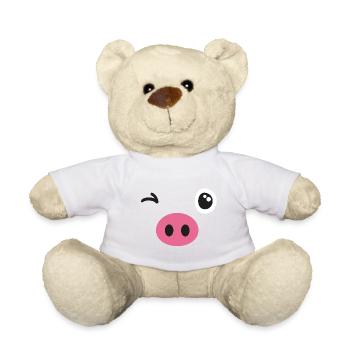 Pig costume - Teddy Bear - white - Front