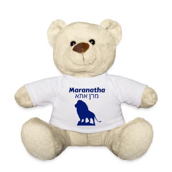 Maranatha bleu - Nounours - blanc - Devant