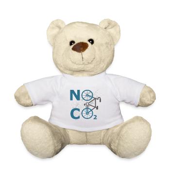 no co2 anti-pollution de vélo idée - Nounours - blanc - Devant