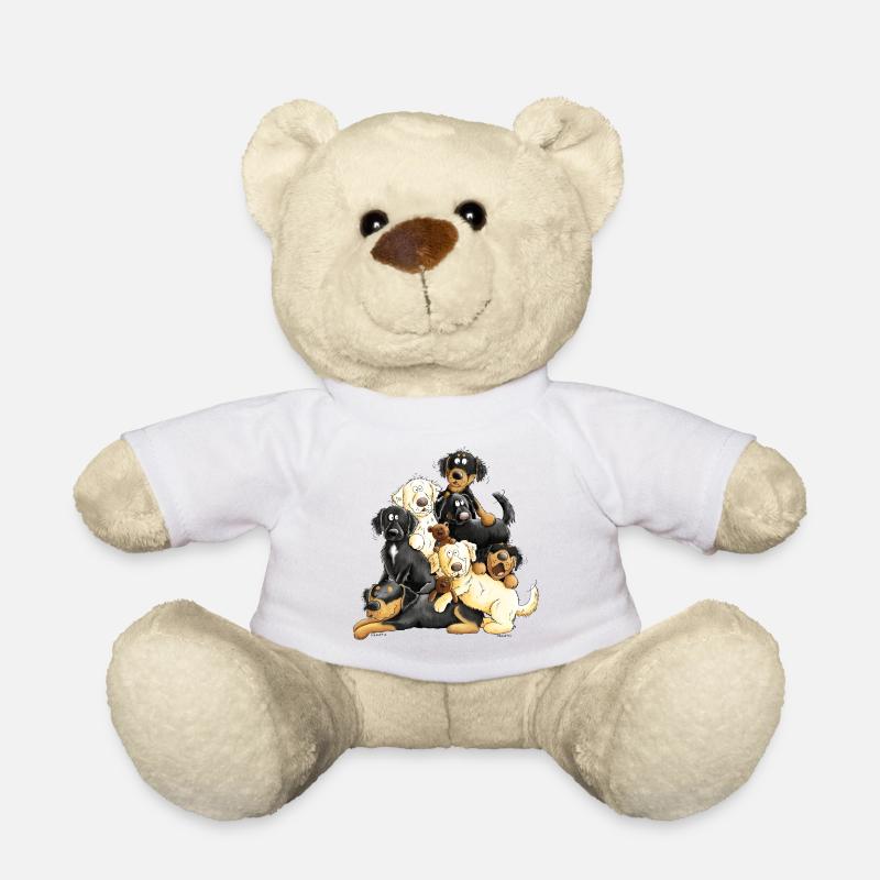 Hovawart Hundehaufen Comic Hunde Geschenk - Teddy - Weiß